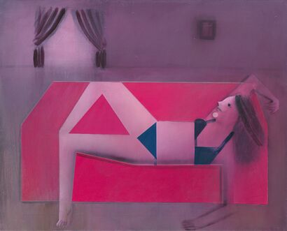 Reclining Woman - a Paint Artowrk by Faron Fiada